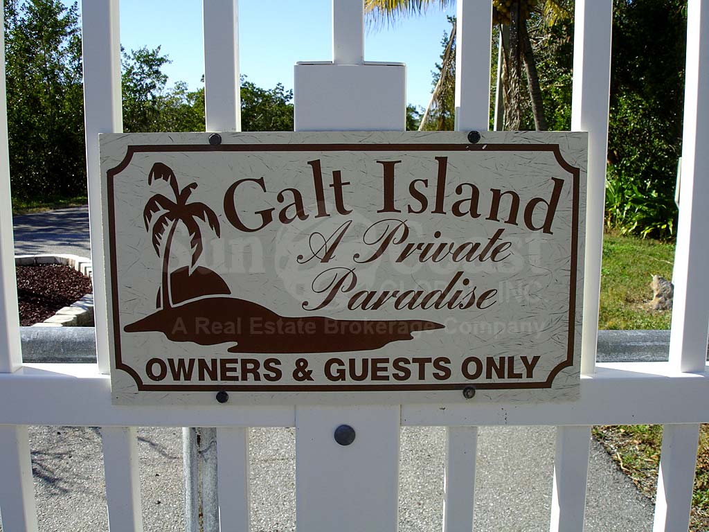 Galt Island Signage